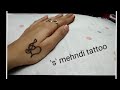 Beautiful  trendy mehndi tattoo  alphabet s   pinky vlogs