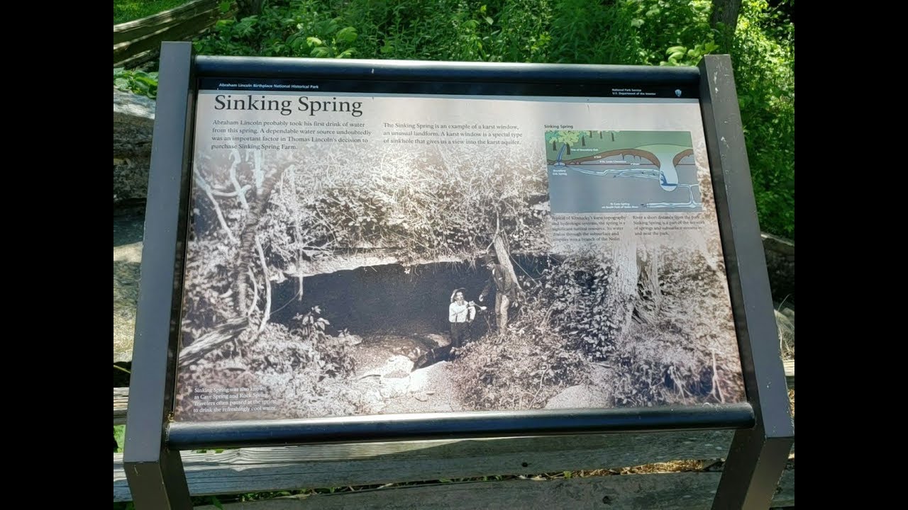 Sinking Spring At Abraham Lincolns Birthplace In Kentucky