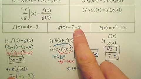 7.6a Function Operations - Algebra 2