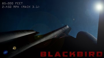 Race to 85,000 feet.  An SR-71 Blackbird accelerates towards the edges of Earth