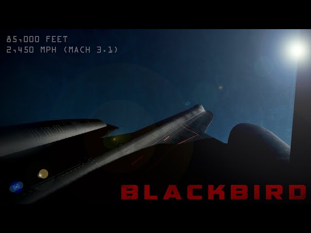 Race to 85,000 feet.  An SR-71 Blackbird accelerates towards the edges of Earth's atmosphere. class=