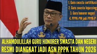 THANK GOD, PRIVATE HONORARY TEACHERS APPOINTED AS 2026 PPPK ASN | READ THE FOLLOWING INFORMATION!