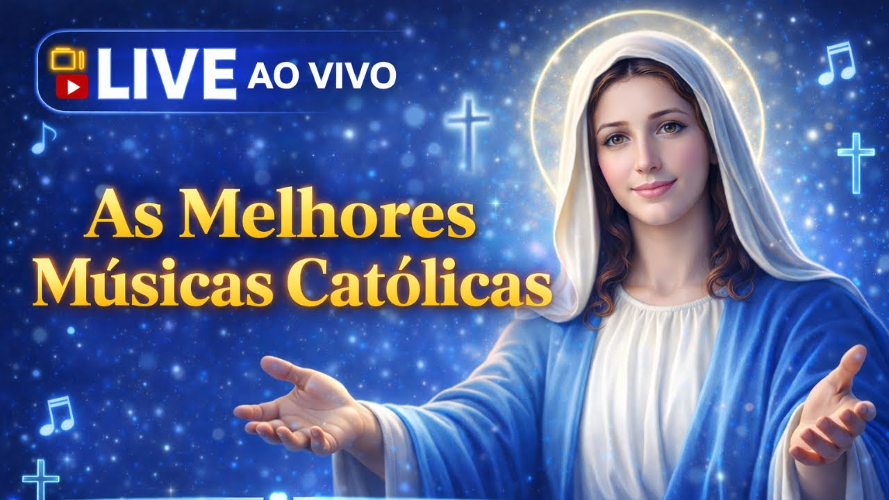 🎶 LIVE AO VIVO – As Melhores Músicas Católicas Para Acalmar o Coração e Sentir a Presença de Deus