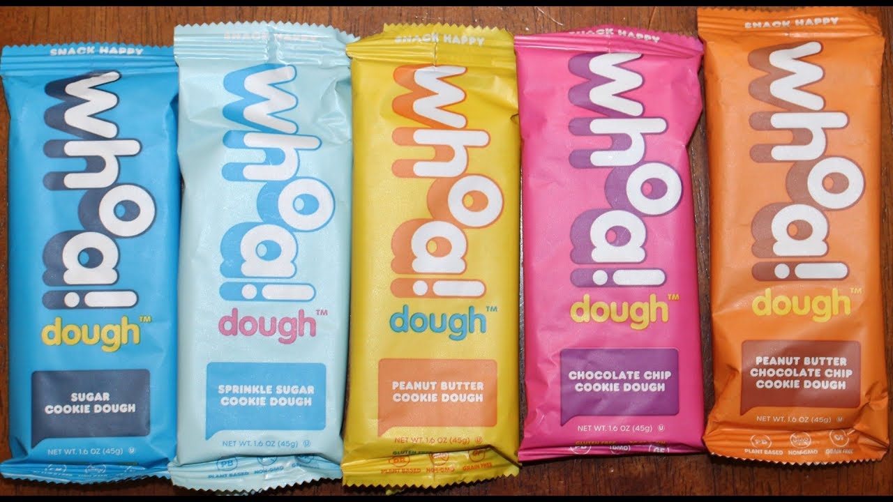 Whoa Dough! Sugar Cookie, Sprinkle Sugar Cookie, PB, Chocolate Chip