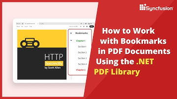 .NET PDF Library: Working with Bookmarks in PDF Documents