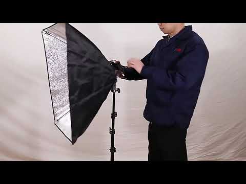 Комплект постійного студійного світла, софтбокси на 4 лампи 50см х 70см зі стійками на 2 м, видео 1