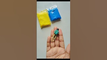 #diy paper clip 😍|| #shorts #youtubeshorts #claycraft