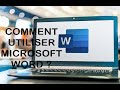 Comment saisir des documents avec Microsoft Word ? #PARTIE_1