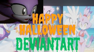 Blaze The Cat Looks Looks At Deviantart On Halloween