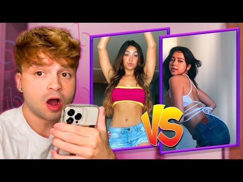 JOÃOZINHO OLIVEIRA REACTING to Vanessa Lopes VS Beca Barreto DANCING on TIK TOK!