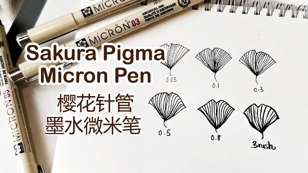 QQD | Sakura Pigma Micron 00.5-Brush 日本樱花针管墨水微米笔