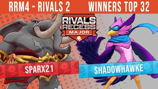 RRM4 - Rivals 2 | Winners Top 32 - Sparx21 (Loxodont) vs Shadowhawke (Wrastor)