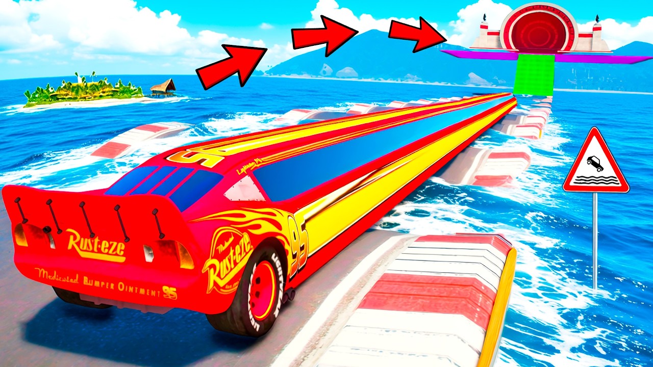 СМОЖЕТ ЛИ ДЛИННЫЙ ЛИМУЗИН МОЛНИЯ МАКВИН ПРОЕХАТЬ ВОДНЫЕ КОЧКИ В ГТА 5! ЭКСПЕРИМЕНТ В GTA 5 ОНЛАЙН