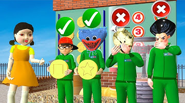 Squid Game 2 (오징어 게임) - Scary Stranger 3D Challenge Find Honeycomb Candy Shape in Power Game