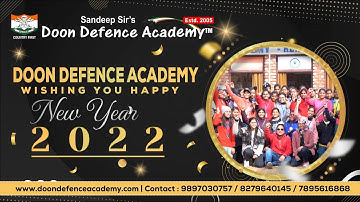 Wishing You All a Very Happy New Year 2022 - Sandeep Sir & Team DDA | Doon Defence Academy