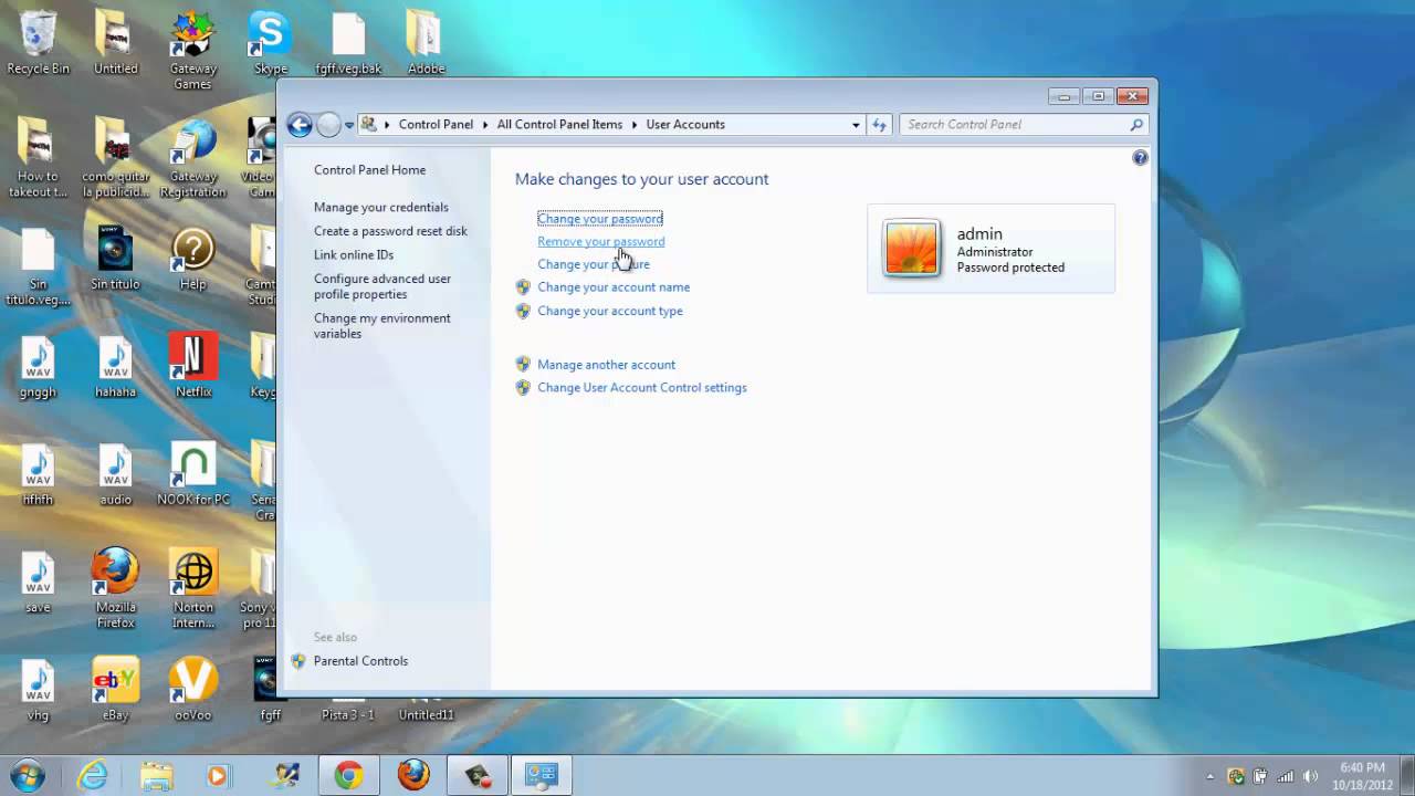 Como poner contrasena a mi computadora - YouTube