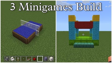Minecraft : 3 Easy Mini Games Build Hacks!