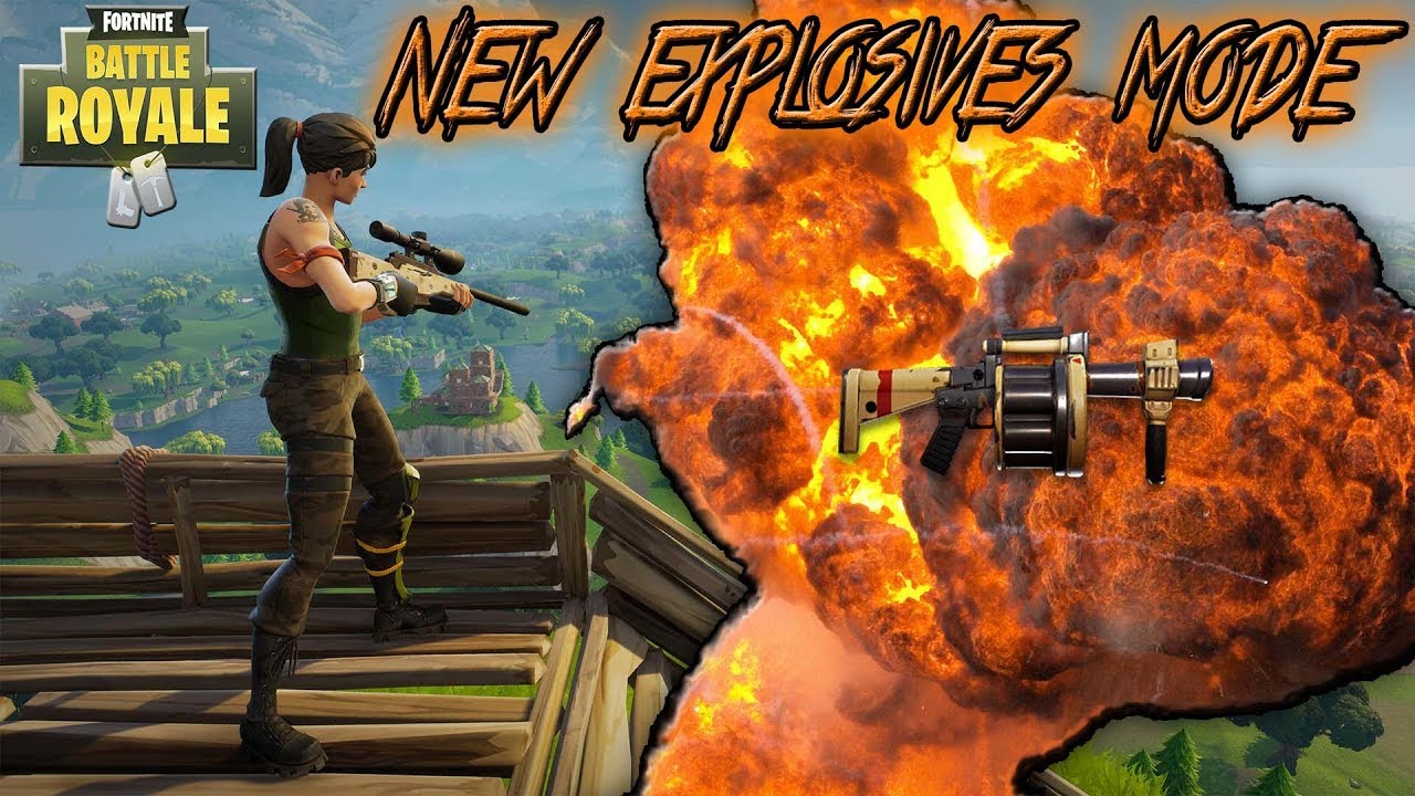 LIVE/ FORTNITE/ NEW EXPLOSIVES ONLY MODE/PS4 - YouTube - 