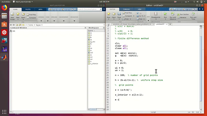 Finite difference method for solving linear boundary value problem