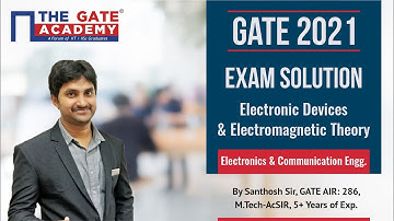 GATE 2021 Answer Key | Electromagnetics,Electronic Devices | Electronics and Communication