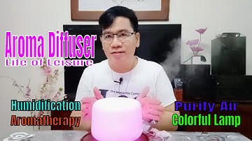 AROMA DIFFUSER 7 LED LIGHT COLOR AROMATHERAPY OIL DIFFUSER ULTRASONIC AIR HUMIDIFIER