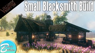 Valheim | How to Build a Small Blacksmith | Hearth & Home  | Medieval Village Pt. 4