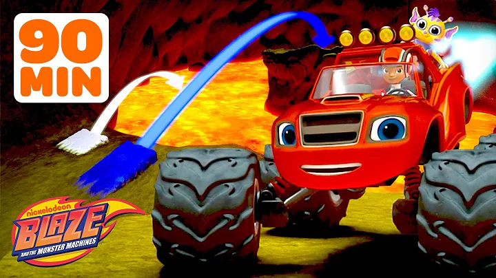 Blaze's Biggest JUMP Missions & Rescues! 🌋 | 90 Minute Compilation | Blaze and the Monster Machines