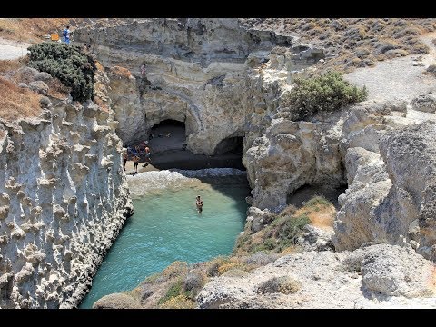 Σπηλιά του Παπάφραγκα, Μήλος / Papafraga Cave, Milos Greece