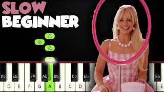 Barbie Girl - Aqua | SLOW BEGINNER PIANO TUTORIAL   SHEET MUSIC by Betacustic