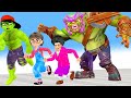 Scary teacher 3d Nickhulk vs giant zombie - Nickhulk recuse Tani and Miss T on City Animation gaming