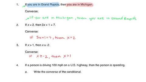 2.3/2.4: Converse and Biconditional Notes Video {Geometry A}