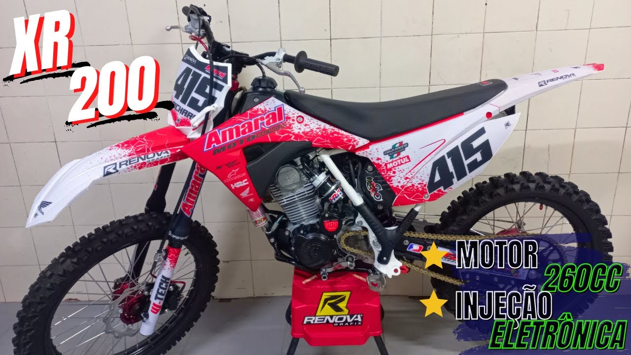 MONTANDO A XR 200 MAIS TOP DO BRASIL !!! - XR 200 PREPARADA PRA 260cc PRA VELOCROSS/TRILHA