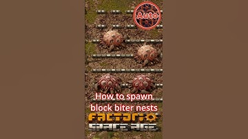 How to spawn block biters nests in Factorio #factorio #factoriotutorial #factorioguide
