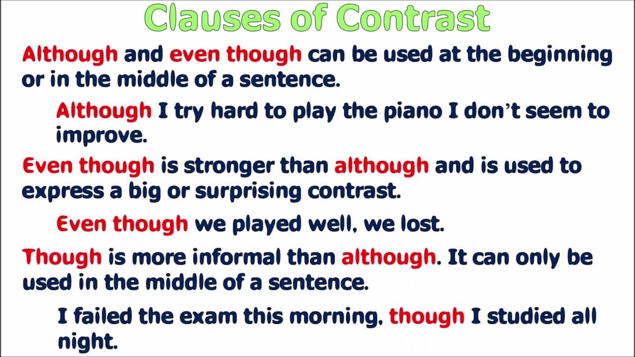 Grammar clauses