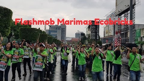 Viral sosialisasi Marimas Ecobricks bagi-bagi Laptop, CFD Simpang 5 semarang #cfd #flashmob