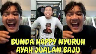 LIVE TIKTOK BUNDA NYURUH AYAH GILGA JUALAN BAJU NGAKAK