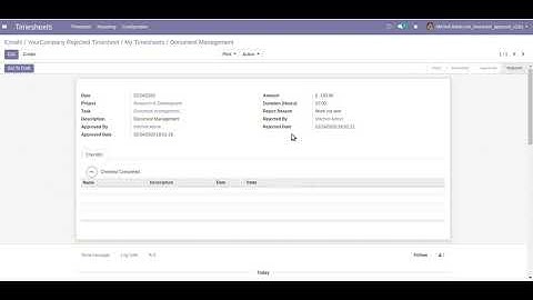 Timesheet Approval Odoo, Timesheet Management Odoo