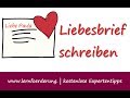 Liebesbrief schreiben  beispiel  vorlage fr einen loveletter