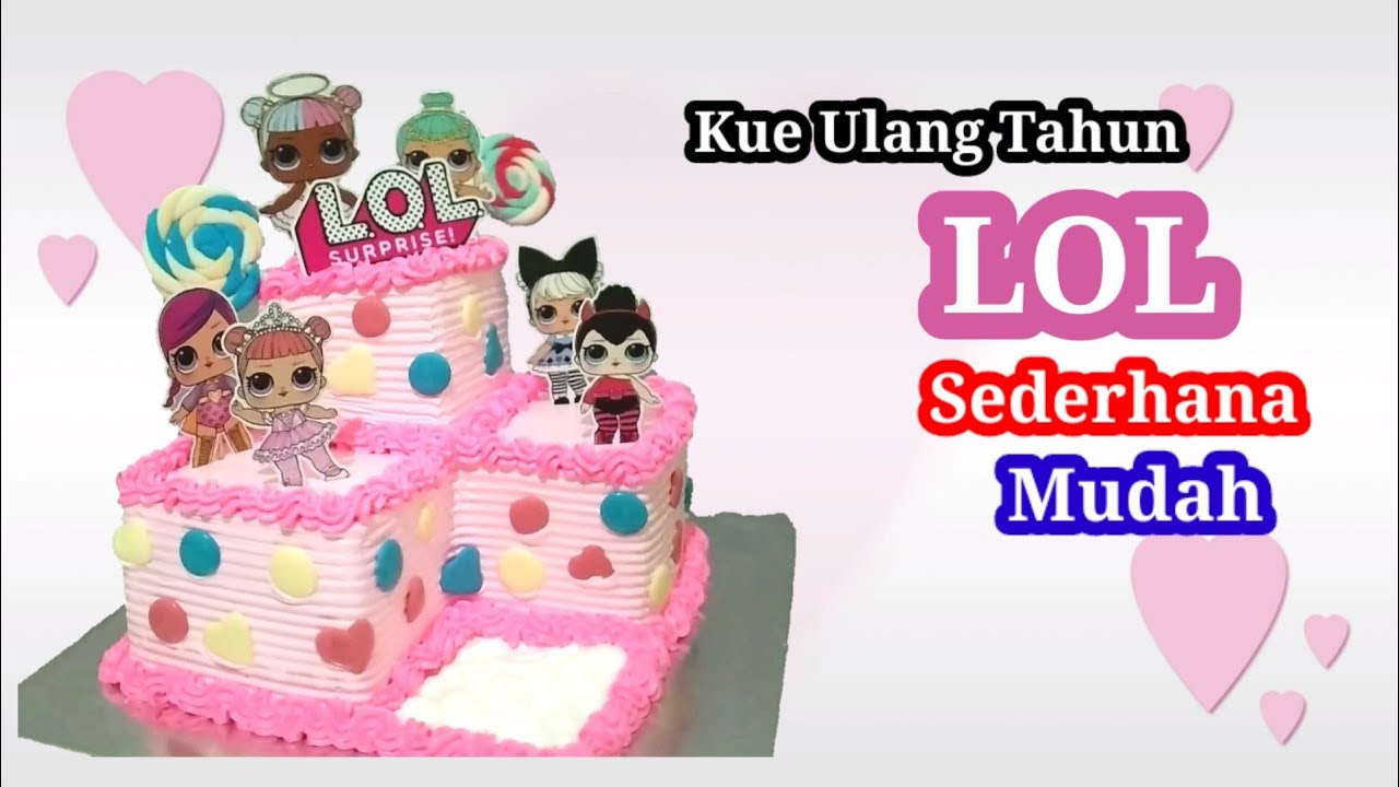 Kue Tart Karakter LOL Sederhana dan Mudah
