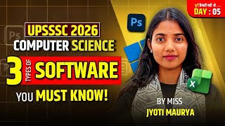3 Types of Software You MUST Know | UPSSSC Computer Science 2026 | System Application Software Hindi