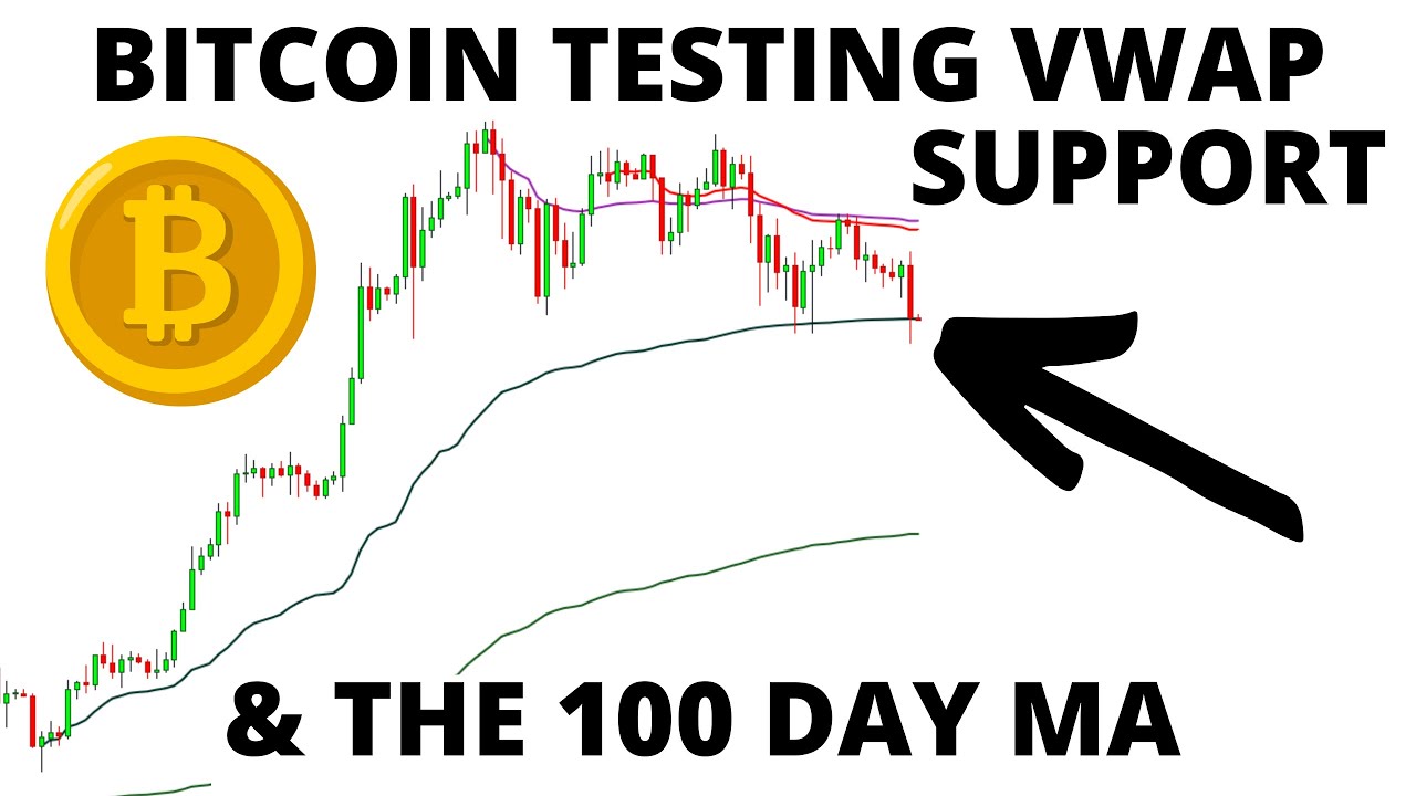 BITCOIN URGENT UPDATE  WATCH IMMEDIATELY    BTC Testing VWAP Support  the 100 Day Moving Average