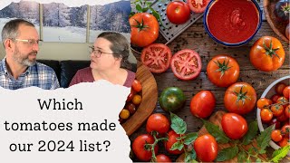 Which tomatoes are we growing in 2024?