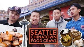 CHEAP CHINATOWN FOOD CRAWL w/ FRIENDS  Seattle | Fung Bros