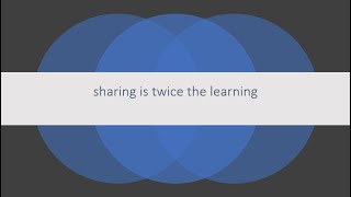 Sharing is twice the learning