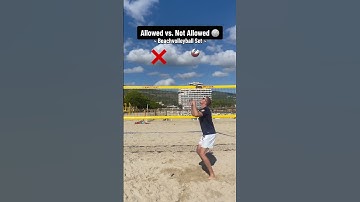 Beachvolleyball Setting Rules 🏐 #volleyball