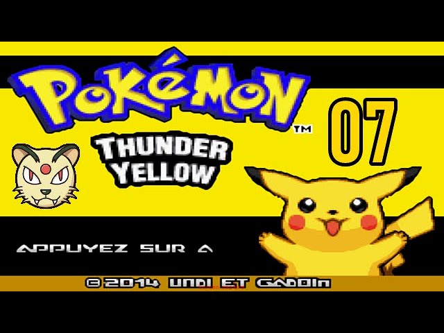 Pokémon Thunder Yellow ROM - Nintendo GBA