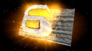 3D ROCK COUNTDOWN Numbers 60FPS Video with Sound