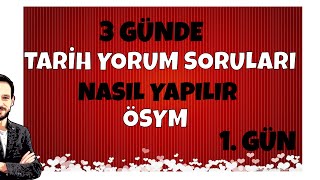 Tarih Yorum Soruları Nasıl Yapılır 1  (TYT AYT) #tarihyorumsoruları #tarih #tyttarih #yks