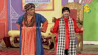 Sajan Abbas and Agha Majid Stage Drama Chuski Full Comedy Clip