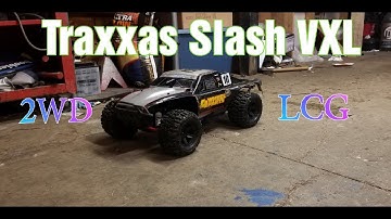 traxxas slash 2wd vxl brushless lcg : unboxing and test run